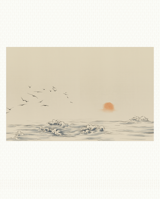 Soaring into Sunset Seas (16"x20")