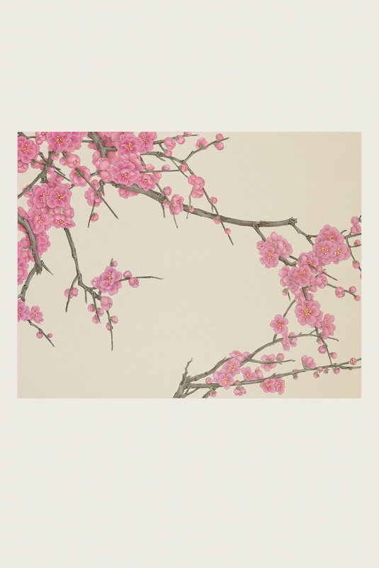 Plum Blossom (24"x36") Signed Scroll