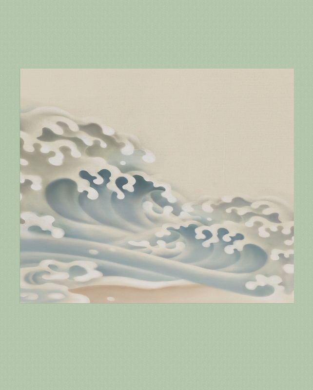 Turbulent Waters (16"x20") Signed Scroll